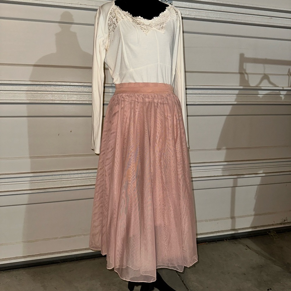 Torrid Pink Tulle Midi Skirt